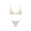 Floral bikini set on a white background