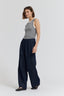 Grey Melange Binding Tank Top