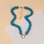 Marble Disc Stone Beaded Necklace