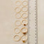 Assorted Twelve Piece Stone Ring Set