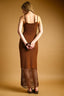 D3519   NET PATTERN ON BOTTOM KNITTED DRESS