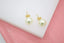 18K Gold Filled Pearl Stud Earrings (L126)
