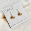 SCALLOP SEASHELL HOOK EARRINGS|18k gold
