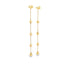 Box Chain Pearl Dangle Earrings (K355)(K214)