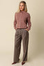 Elina Striped Collar Knit Top