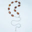 Amber Tone Bezel Set Oval Stone Chain Belt