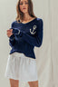 Linen Blend Elastic Waist Drawstring Shorts