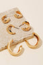 Assorted Layered 3Pc Hoop Earrings Set