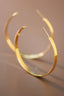 18K Gold Plated Waterproof Stainless Steel Hoop Earrings - 7197