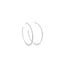 Thin CZ Minimalist Hoop Earrings (K374)