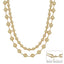 Gold Beaded Layered Necklace