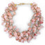 Pink Beaded Collar Necklace