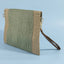 Half Moon Flap Woven Straw Clutch Bag