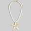 Starfish Twisted Cord Statement Necklace