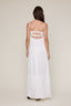 ELEGANT SILKY SLEEVELESS BRA TOP MAXI DRESS