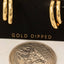 Gold Dipped Double Hoop Earrings