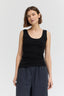 ribbed scoop neck tank top