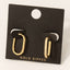 Mismatched Carabiner Hoop And Cz Bar Earrings
