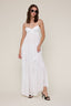 ELEGANT SILKY SLEEVELESS BRA TOP MAXI DRESS