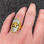 Shattered Shell 18K Gold Plated S.Steel Starfish Ring - FGS