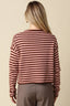 Elina Striped Collar Knit Top