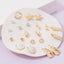 10 Pair Assorted Sea Life Stud Earrings Set