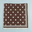 Polka Dot With Dotted Border Print Satin Square Scarf
