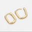 Huggie Hoop Earrings 18k Gold Plated