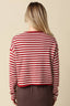 Elina Striped Collar Knit Top