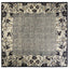Vintage Floral Silk-Feel Square Scarf