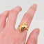 Texture Design 18K Gold Plated Conch Ring - FGS