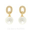 Gold Plated Pearl Drop Earrings