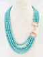 Turquoise Beaded Horsebit Necklace