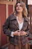 Plaid Cropped Trench Jacket