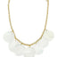 Gold Pearlized Charm Necklace