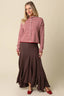 Elina Striped Collar Knit Top