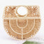 Handmade Faux Straw Handle Bag