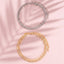 Pearl Bead And Tennis Chain Layered Bracelet