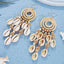 BEACH RESORT STYLE SHELL BEADED EARRINGS_CWAJE1554