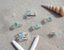 SS Double Wire Sea Glass Ring