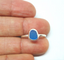 SS Thin Band Sea Glass Ring
