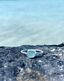 SS Thin Band Sea Glass Ring