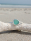 SS Minimalist Sea Glass Ring