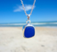 Sea Stamped Petite Sea Glass Necklace