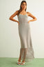 D3519   NET PATTERN ON BOTTOM KNITTED DRESS