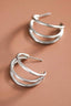 Tarnish-Resistant Waterproof Stainless Steel Hoop Earrings - 7133