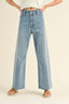 WIDE LEG DENIM PANTS