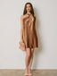 Golden Sleeveless Mini Dress