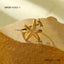 Ocean Starfish Shell Stainless Steel Ring_CWMM12421