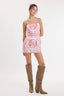 IVY MANTRA PATTERN TILE BORDER MINI DRESS